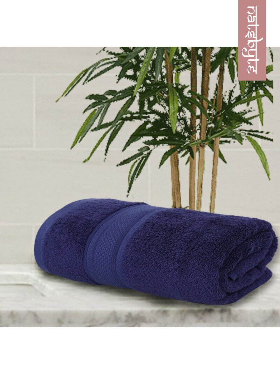 Bamboo Fiber Face Towel - Blue (Pack of 3) | Verified Sustainable by Brown Living™