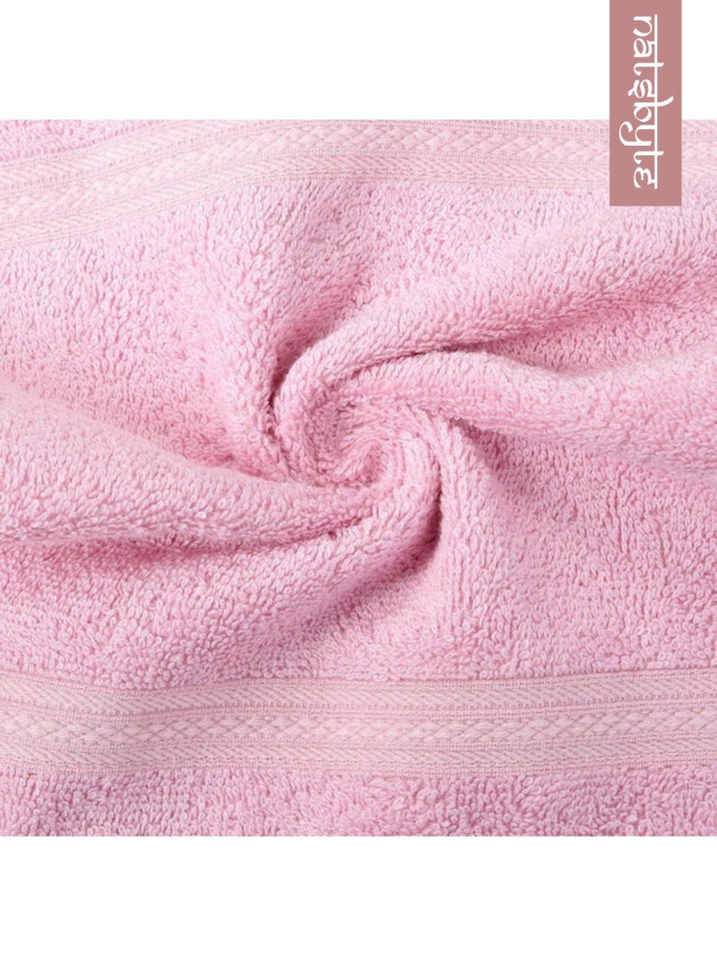 Bamboo Fiber Hand Towel - Pink | Verified Sustainable Bath Linens on Brown Living™