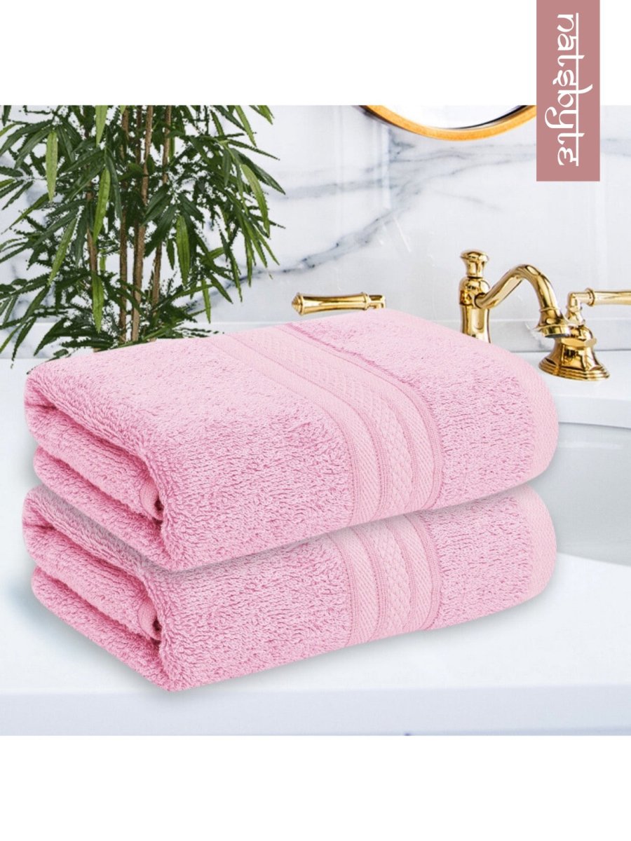 Bamboo Fiber Hand Towel - Pink | Verified Sustainable by Brown Living™