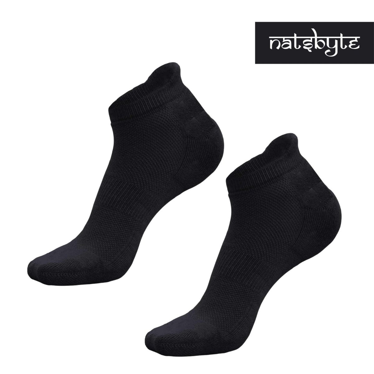 Bamboo Fiber Unisex Ankle Socks (Odour Free) - Black | Verified Sustainable by Brown Living™