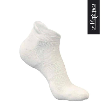 Bamboo Fiber Unisex Ankle Socks (Odour Free) - White | Verified Sustainable by Brown Living™