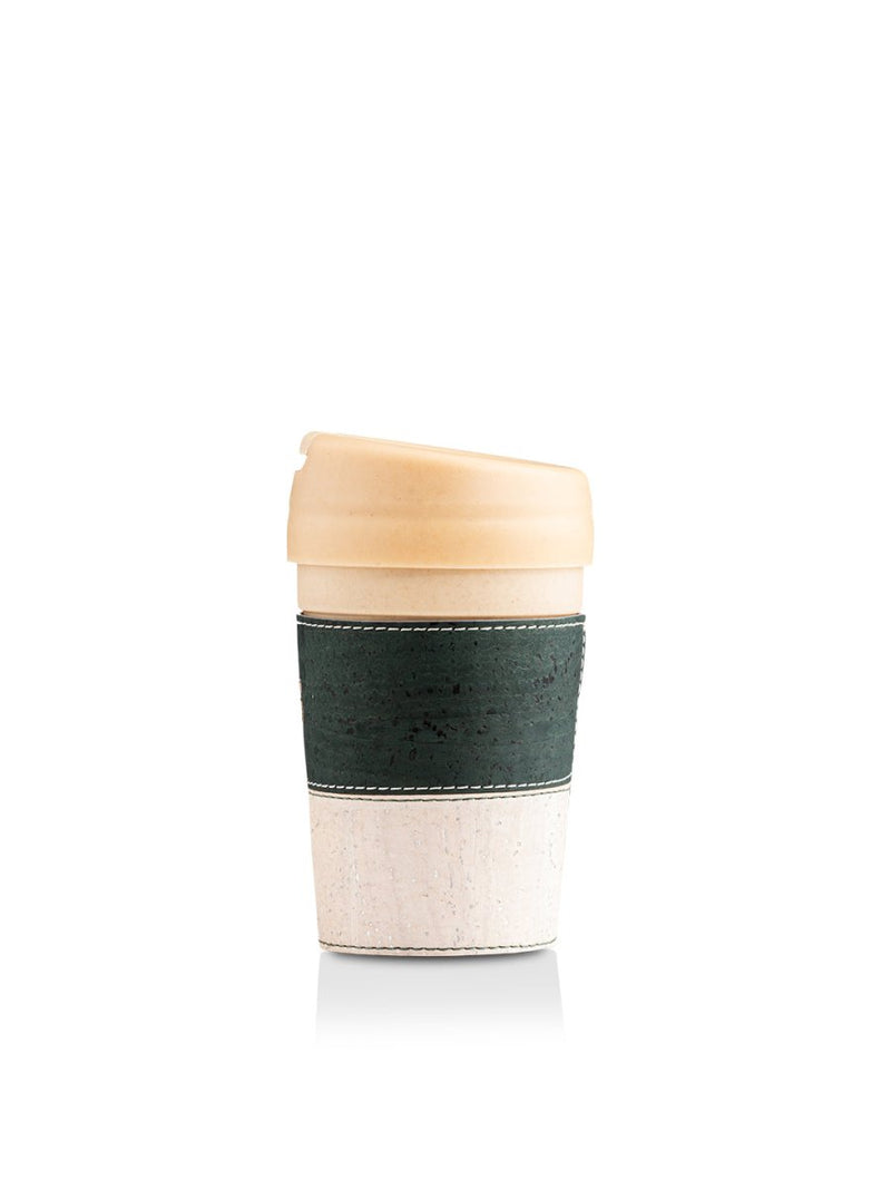 Buy Bamboo Fibre Tumbler with Cork Sleeve- Sacramento Green |The Kaapi | Shop Verified Sustainable Products on Brown Living