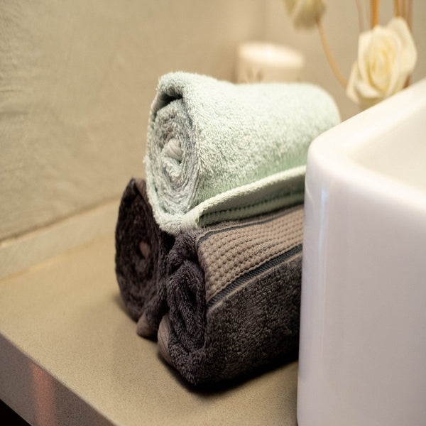Buy Bamboo Hand Towel - Fresh Teal | Shop Verified Sustainable Bath Linens on Brown Living™