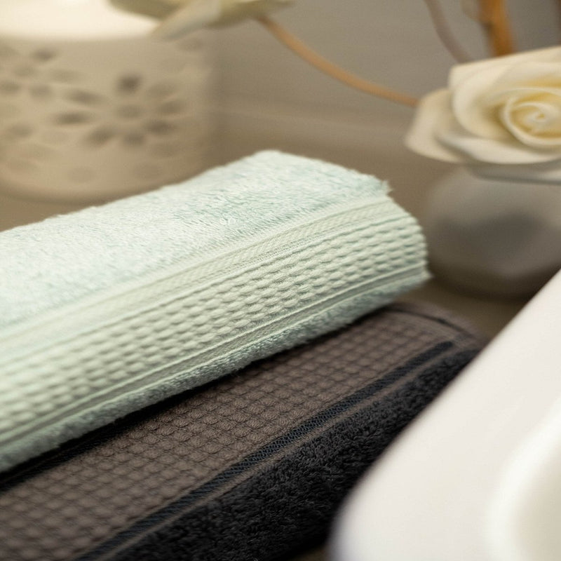 Buy Bamboo Hand Towel - Fresh Teal | Shop Verified Sustainable Bath Linens on Brown Living™