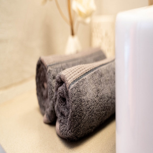 Buy Bamboo Hand Towel - Night Grey | Shop Verified Sustainable Bath Linens on Brown Living™