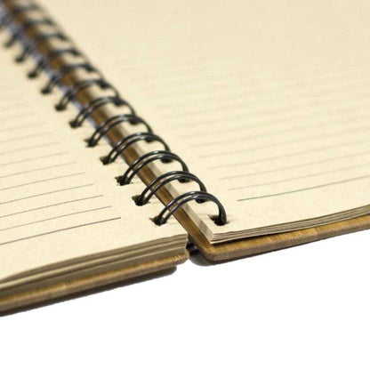 Bamboo Notebook with Recycled Paper and Metal Coil | Verified Sustainable by Brown Living™