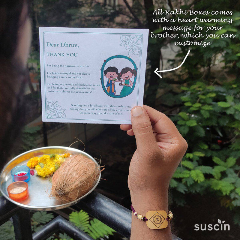 Buy Bamboo Rakhi | Swastik | Shop Verified Sustainable Products on Brown Living