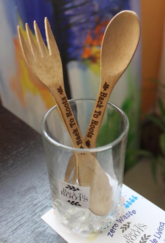 Buy Bamboo Spork | Eco Friendly, Natural & Handmade | Set of 2 | Shop Verified Sustainable Cutlery on Brown Living™