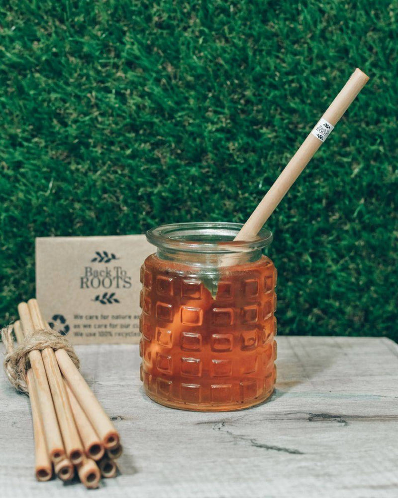 Buy Bamboo Straw | Eco Friendly & Natural | Pack of 5 + Cleaner | Shop Verified Sustainable Straw on Brown Living™