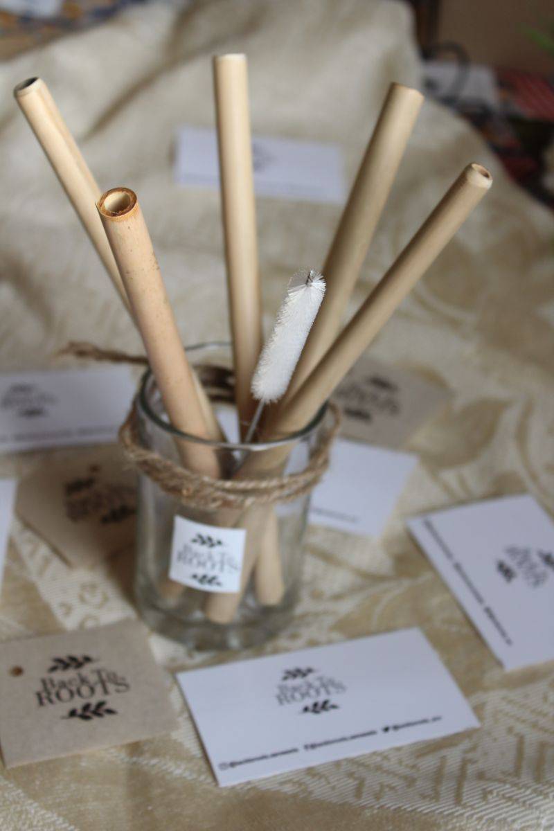 Buy Bamboo Straw | Eco Friendly & Natural | Pack of 5 + Cleaner | Shop Verified Sustainable Straw on Brown Living™