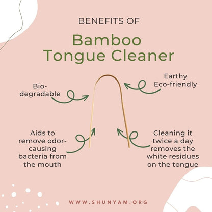 Bamboo Tongue Cleaner Pack of 4 | Verified Sustainable by Brown Living™