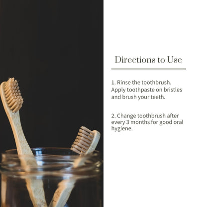 Bamboo Tooth Brush - Set of 2 | Verified Sustainable by Brown Living™