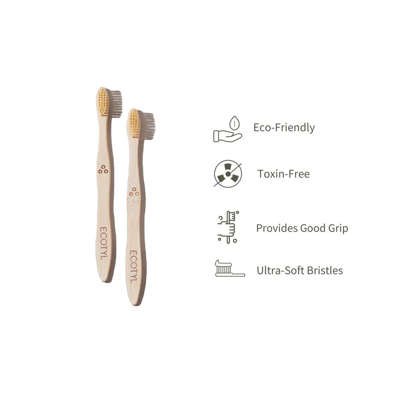 Buy Bamboo Tooth Brush - Set of 2 | Shop Verified Sustainable Products on Brown Living