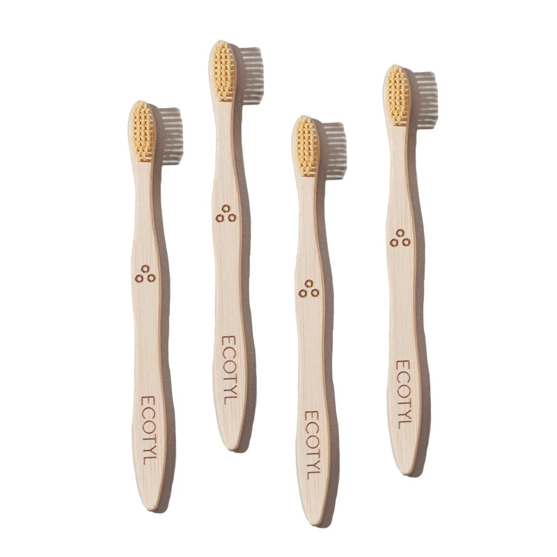 Buy Bamboo Tooth Brush | Ultra Soft Bristles | Set of 4 | Shop Verified Sustainable Tooth Brush on Brown Living™