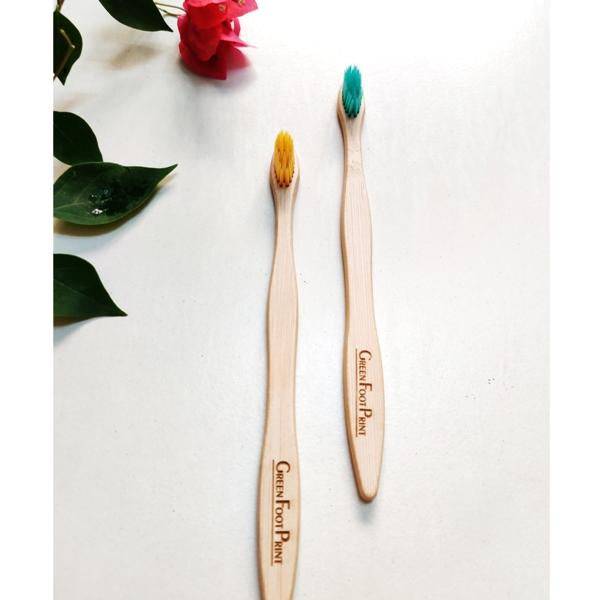 Bamboo Toothbrush & Bamboo Tongue Cleaner - Combo Pack | Verified Sustainable by Brown Living™