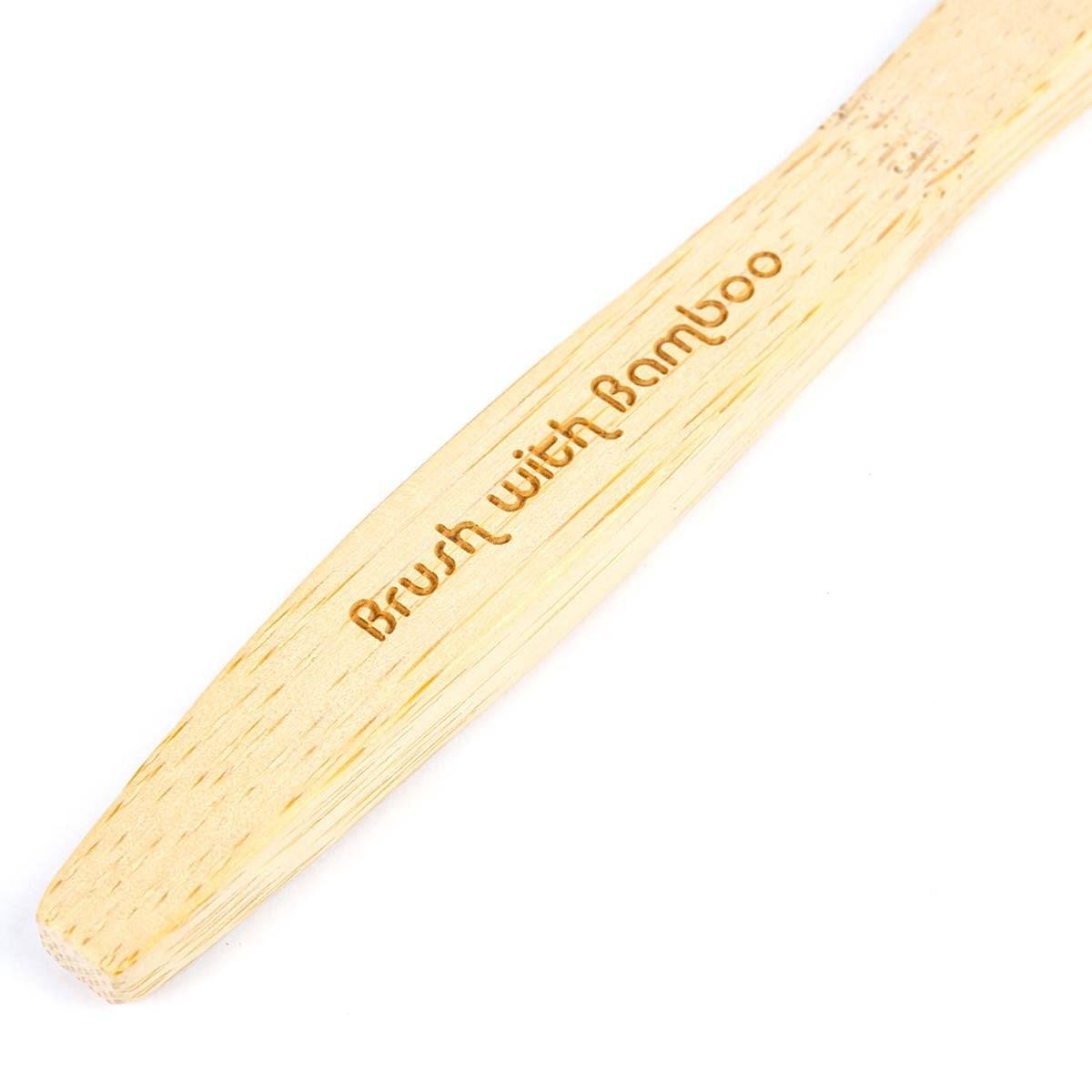 Bamboo Toothbrush - BPA - Free, Vegan, Verified Non - Toxic | Verified Sustainable by Brown Living™