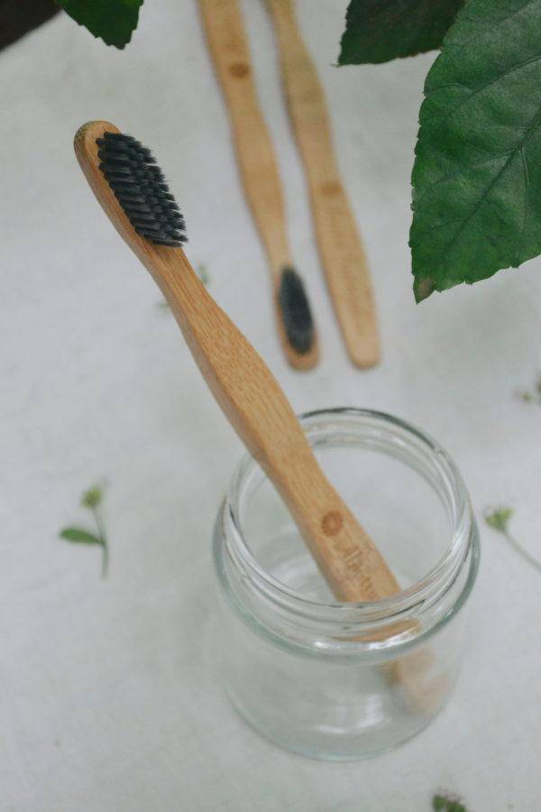 Buy Bamboo Toothbrush Charcoal (Pack of 2) | Shop Verified Sustainable Products on Brown Living
