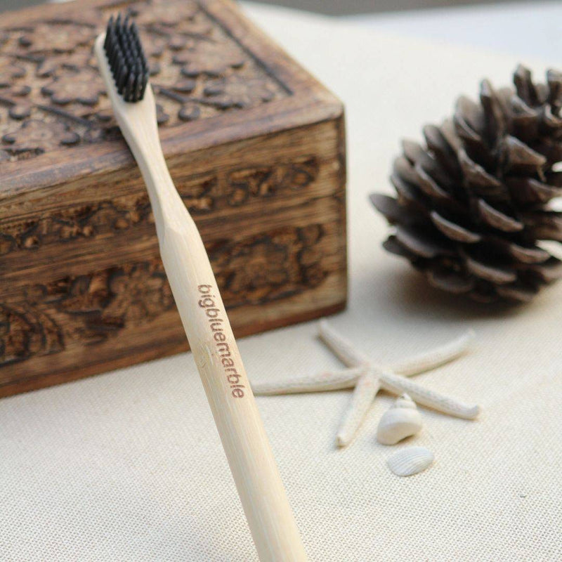 Buy Bamboo Toothbrush - Natural | Shop Verified Sustainable Tooth Brush on Brown Living™