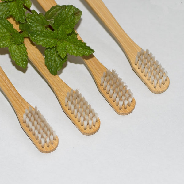 Buy Bamboo Toothbrush | Pack of 4 | Shop Verified Sustainable Tooth Brush on Brown Living™