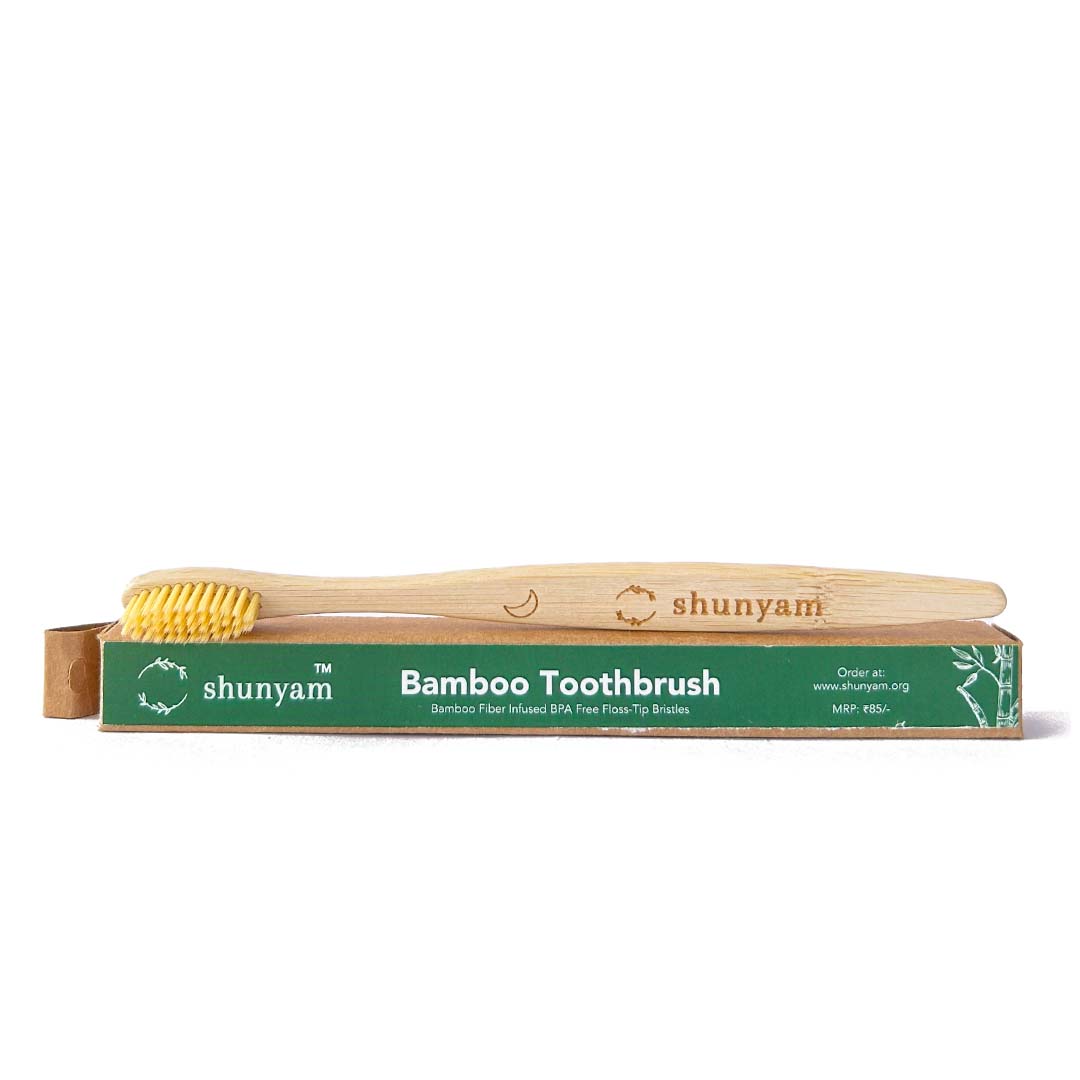 Bamboo Toothbrush Pack of 4 | Verified Sustainable by Brown Living™