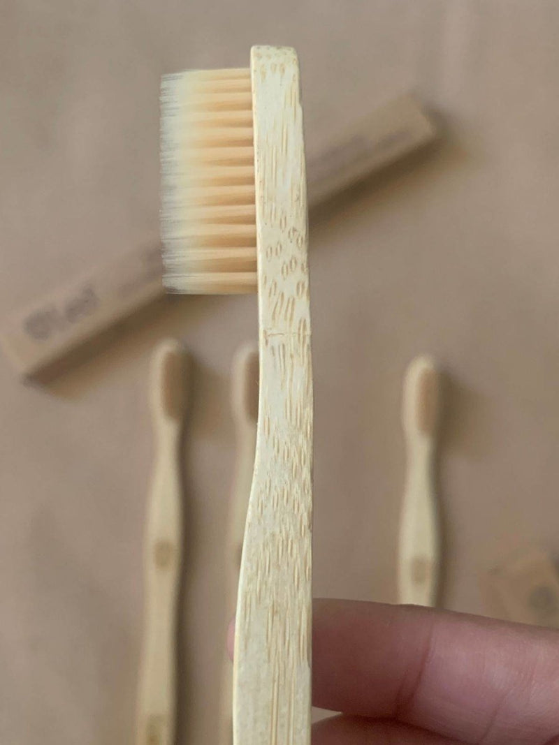 Buy Bamboo Toothbrush Pack of 4 |With Medium Bristles | Antibacterial And Biodegradable Bamboo Handle | Shop Verified Sustainable Products on Brown Living