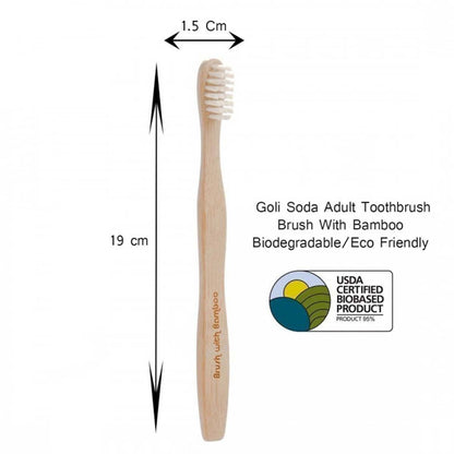 Bamboo Toothbrush - Set of 2 | Verified Sustainable by Brown Living™