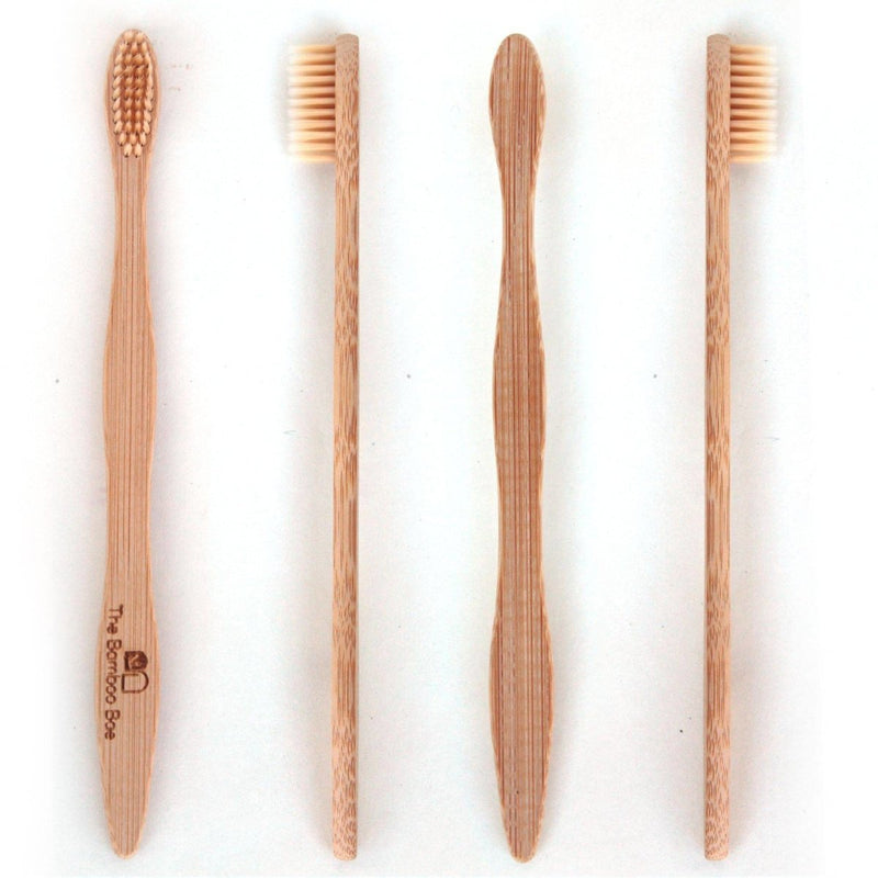 Buy Bamboo Toothbrush | Ultra Soft Bristles | With Reusable Jute Pouch | Shop Verified Sustainable Tooth Brush on Brown Living™
