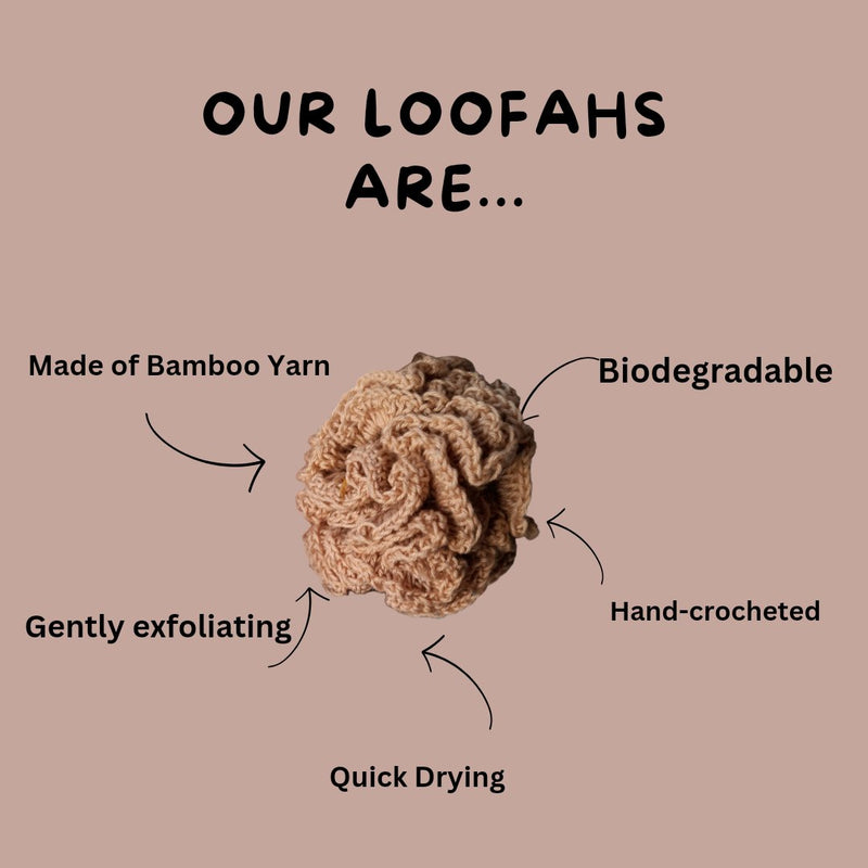 Buy Bamboo Yarn Loofah | Shop Verified Sustainable Body Scrub on Brown Living™