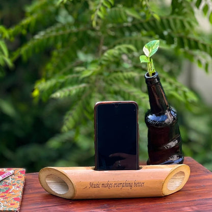 Bamboobeat Sound Amplifier - Portable Mobile Holder | Verified Sustainable by Brown Living™