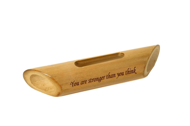 You are Stronger Than You Think Bamboobeat Natural Speaker - Portable Mobile Holder | Verified Sustainable by Brown Living™