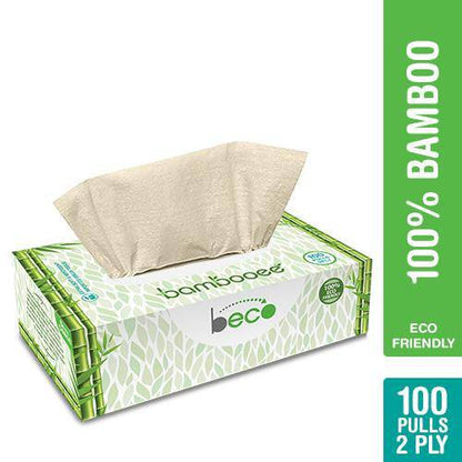 Bambooee Eco - Friendly Facial Tissue Car Box - 600 Pulls | Verified Sustainable by Brown Living™