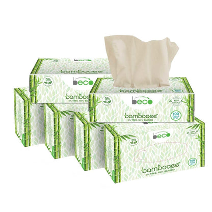 Bambooee Eco - Friendly Facial Tissue Car Box - 600 Pulls | Verified Sustainable by Brown Living™