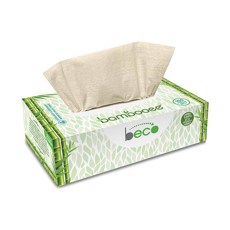 Buy Bambooee Eco-Friendly Facial Tissue Carbox - 400 Pulls | Shop Verified Sustainable Face Tissue on Brown Living™