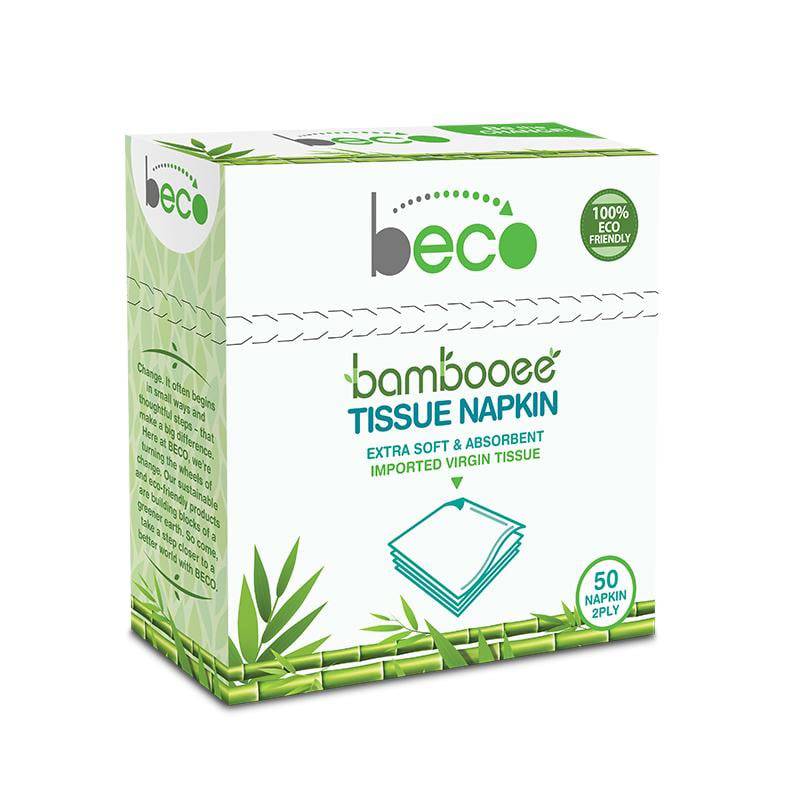 Bambooee Serving Napkin (2 Ply with 50 Pcs each) Pack of 3 | Verified Sustainable by Brown Living™