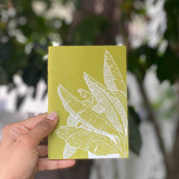 Buy Banaana - Handcrafted Notebook - Lime Green | Shop Verified Sustainable Products on Brown Living