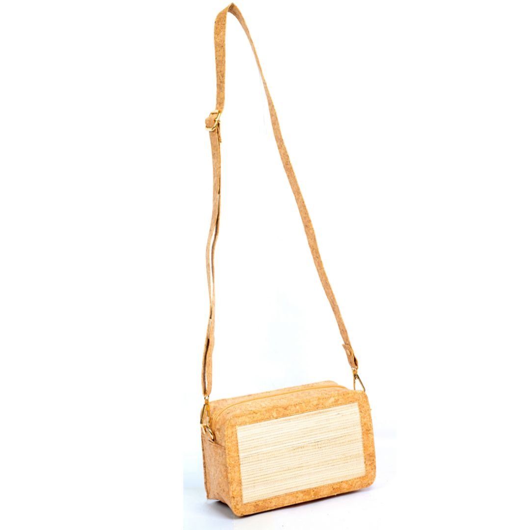 Banana Fibre Box Sling Bag | Verified Sustainable by Brown Living™