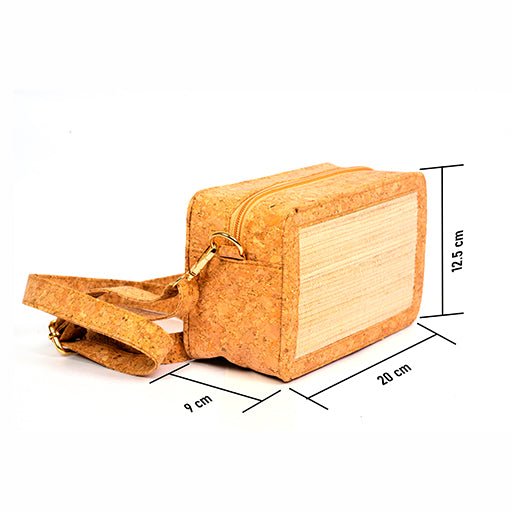 Banana Fibre Box Sling Bag | Verified Sustainable by Brown Living™