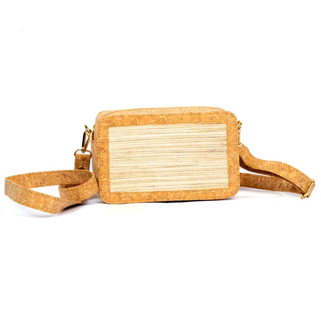 Banana Fibre Box Sling Bag | Verified Sustainable by Brown Living™