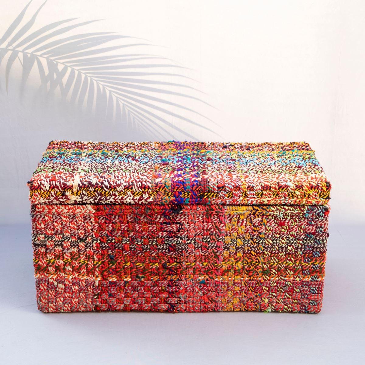 Bano Upcycled Textile Trunk | Verified Sustainable by Brown Living™