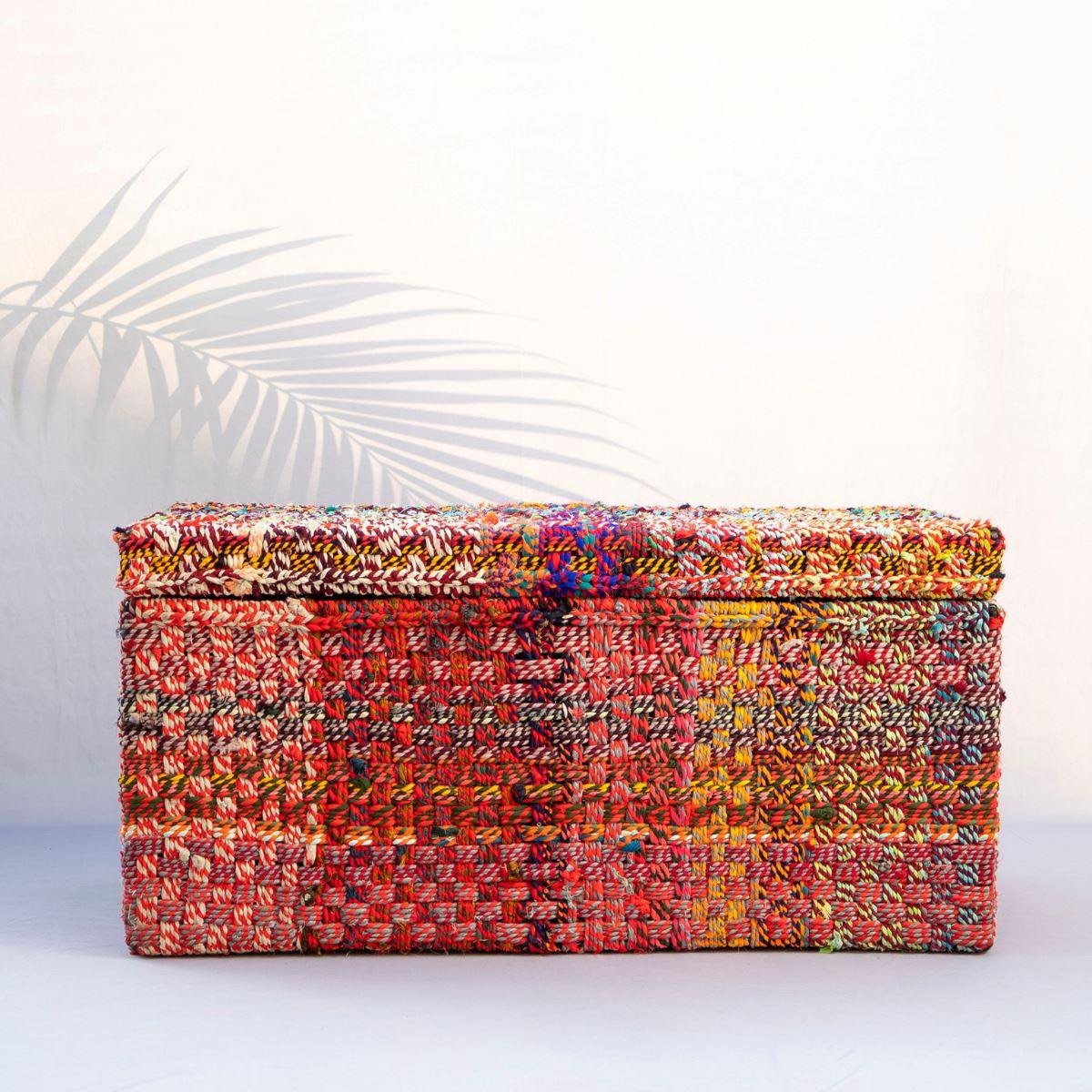 Bano Upcycled Textile Trunk | Verified Sustainable by Brown Living™