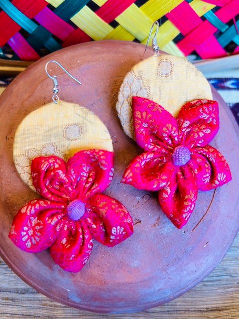 Buy Banoo Textile Earring | Handcrafted by Artisans | Shop Verified Sustainable Womens earrings on Brown Living™