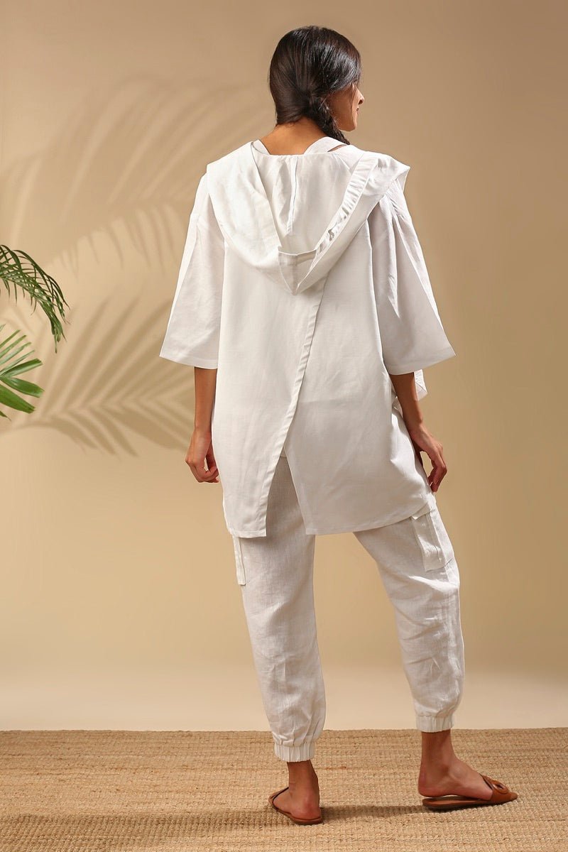 Buy Banyan Gender Fluid Jacket / Overcoat - White | Shop Verified Sustainable Products on Brown Living