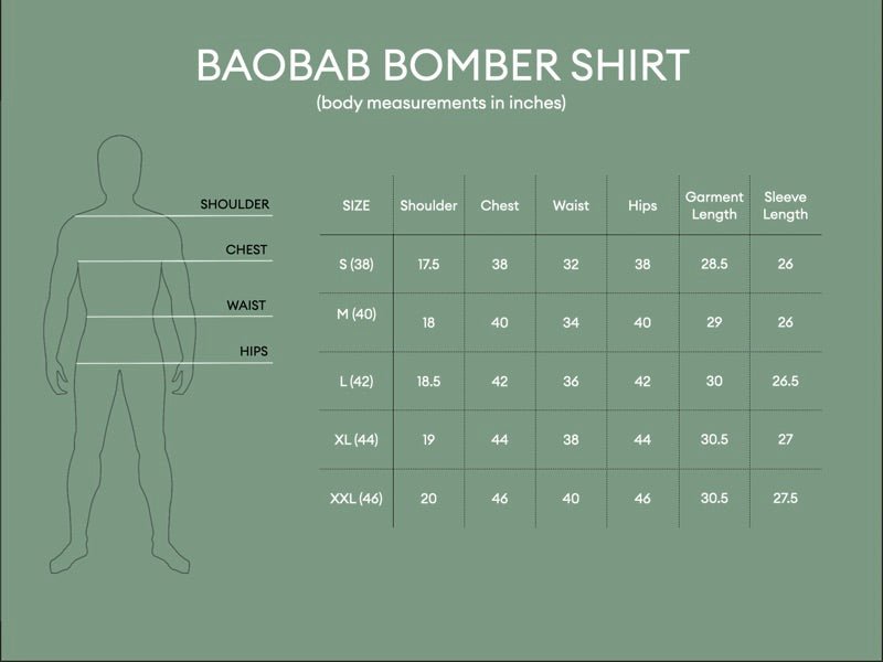 Baobab Bomber Shirt - Black | Verified Sustainable by Brown Living™