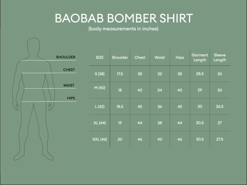 Buy Baobab Bomber Shirt - Black | Shop Verified Sustainable Products on Brown Living