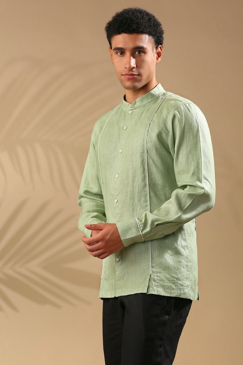 Buy Baobab Bomber Shirt - Sage Green Online on Brown Living | Mens Shirt