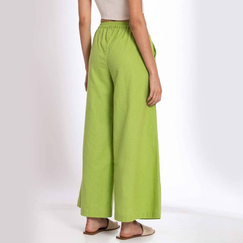 Buy Basic Pants - Green | Shop Verified Sustainable Womens Trousers on Brown Living™