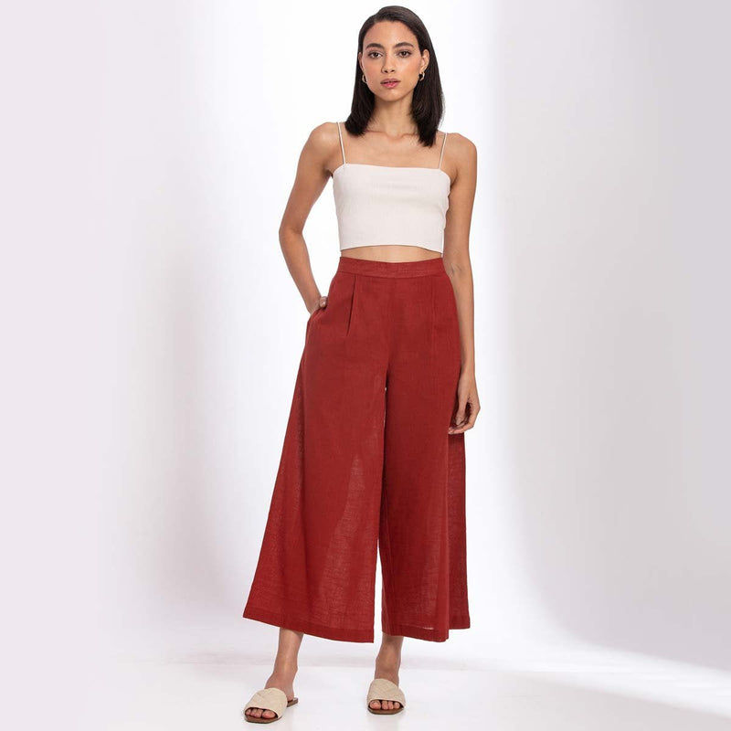 Buy Basic Pants - Warm Red | Shop Verified Sustainable Products on Brown Living