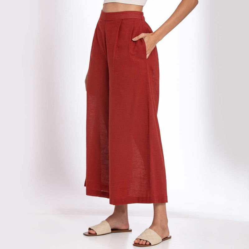 Buy Basic Pants - Warm Red | Shop Verified Sustainable Products on Brown Living