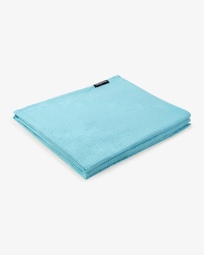 Bath, Hand & Face Towel | Sorrento Waffle Aqua - Set of 3 – Bath Linens on Brown Living™. SKU: WBS002. Img 13.