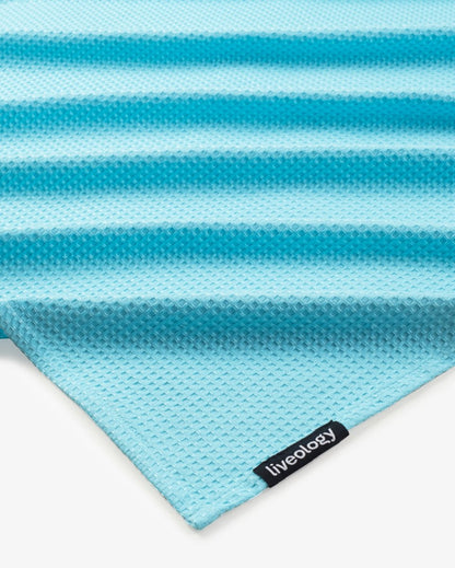 Bath, Hand & Face Towel | Sorrento Waffle Aqua - Set of 3 | Verified Sustainable by Brown Living™